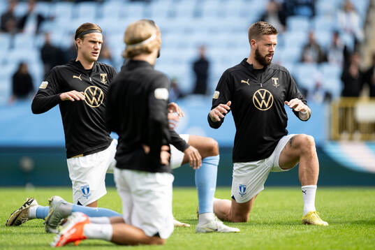 Malmö FFs Erik Botheim och Pontus Jansson