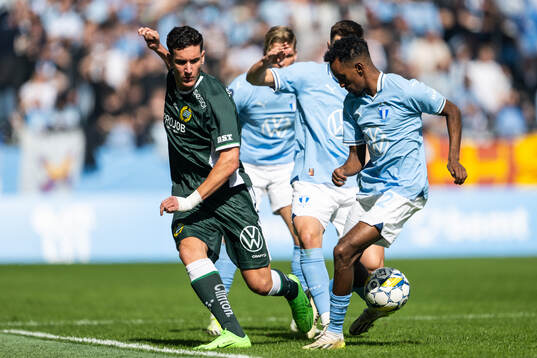 Hammarbys Deniz Gul och Malmö FFs Taha Ali