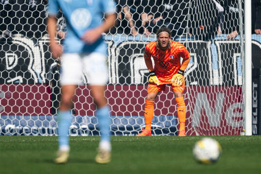 Malmö FFs målvakt Johan Dahlin