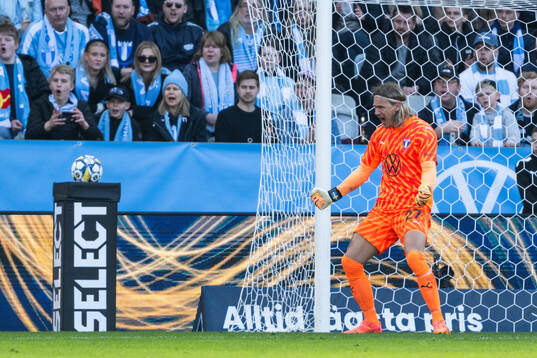 Malmö FFs målvakt Johan Dahlin