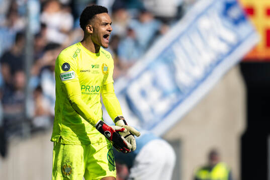 Hammarbys målvakt Oliver Dovin