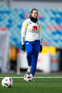 Rusul Rosa Kafaji of the Swedish women's national football