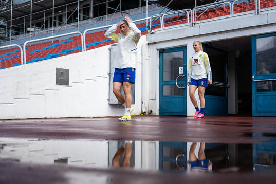 Elin Rubensson and Stina Lennartsson of the Swedish women's