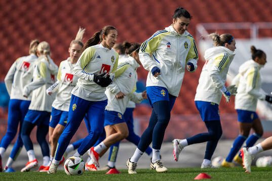 Goalkeeper Zecira Musovic of the Swedish women's national