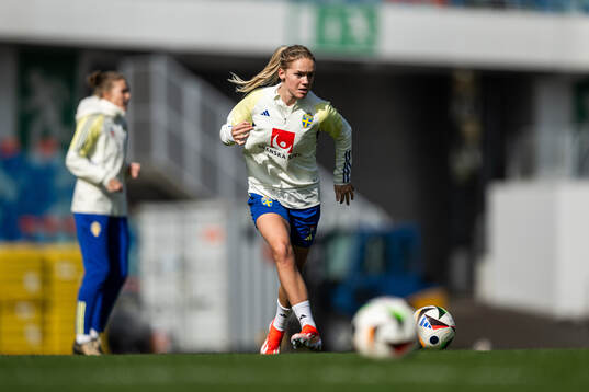 Hanna Lundkvist of the Swedish women's national football