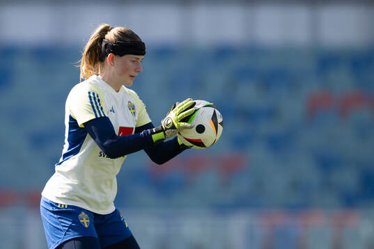 Goalkeeper Tove Enblom of the Swedish women's national
