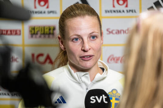 Anna Anvegård of the Swedish women's national football
