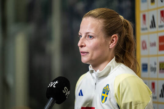 Anna Anvegård of the Swedish women's national football