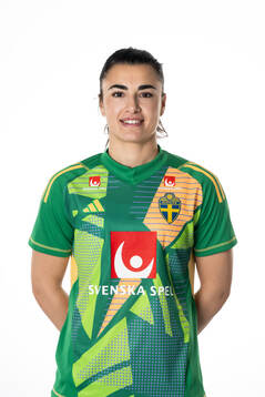 Goalkeeper Zecira Musovic of the Swedish women's national