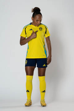 Madelen Janogy of the Swedish women's national football
