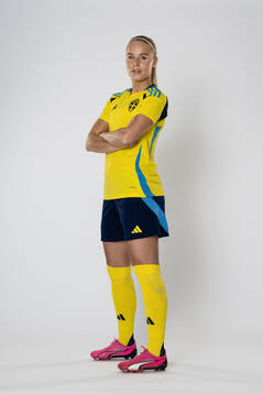 Stina Lennartsson of the Swedish women's national football