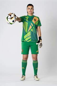 Goalkeeper Zecira Musovic of the Swedish women's national