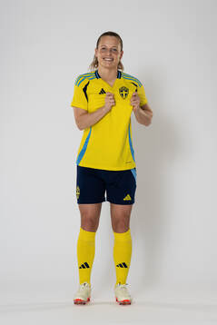 Anna Anvegård of the Swedish women's national football
