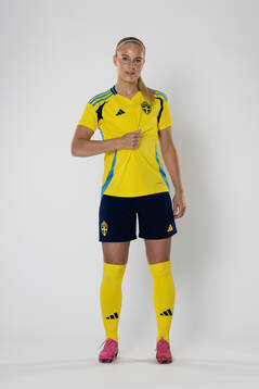 Stina Lennartsson of the Swedish women's national football