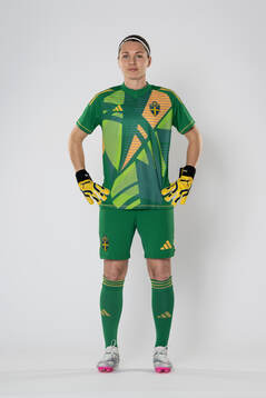 Goalkeeper Jennifer Falk of the Swedish women's national