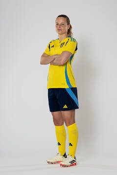 Anna Anvegård of the Swedish women's national football
