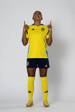 Madelen Janogy of the Swedish women's national football