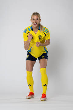 Sofia Jakobsson of the Swedish women's national football