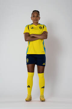 Madelen Janogy of the Swedish women's national football