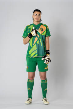 Goalkeeper Zecira Musovic of the Swedish women's national