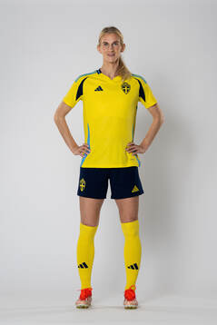 Sofia Jakobsson of the Swedish women's national football