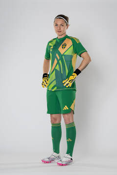 Goalkeeper Jennifer Falk of the Swedish women's national