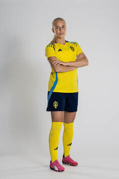 Stina Lennartsson of the Swedish women's national football
