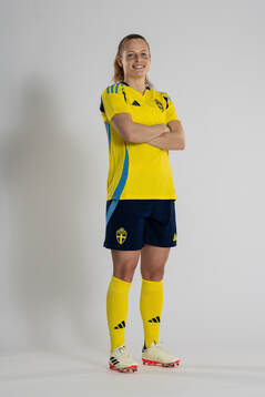 Anna Anvegård of the Swedish women's national football