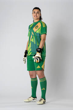 Goalkeeper Zecira Musovic of the Swedish women's national