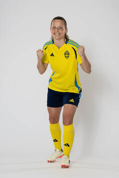 Anna Anvegård of the Swedish women's national football