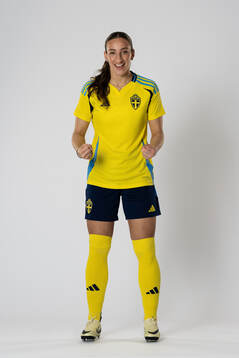 Rusul Rosa Kafaji of the Swedish women's national football