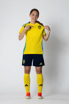 Elin Rubensson of the Swedish women's national football