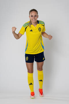 Hanna Lundkvist of the Swedish women's national football