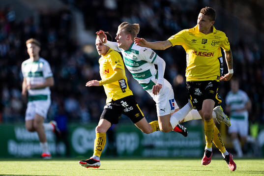 Västerås Marcus Linday och Elfsborgs Sebastian Holmen