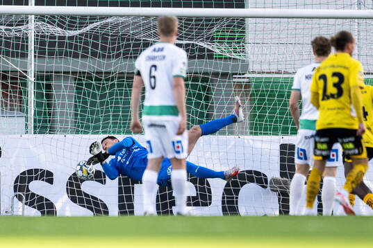 Elfsborgs Noah Söderberg (ej i bild) gör 0-1 på