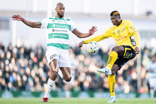 Västerås Jabir Abdihakim Ali och Elfsborgs Terry Yegbe