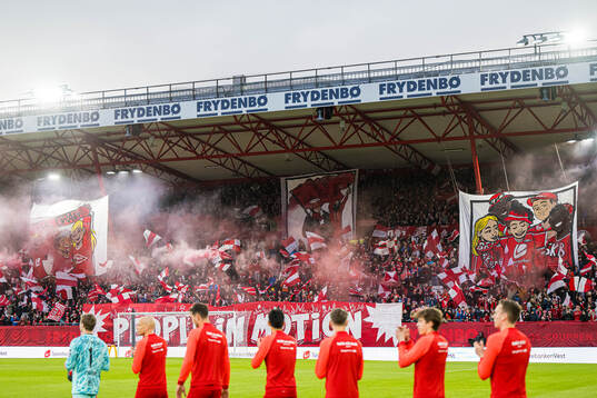Spectators in the stands