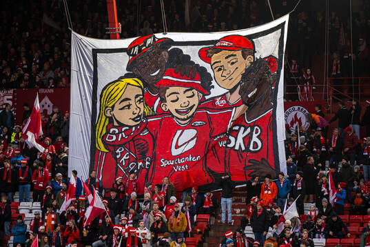 Spectators in the stands