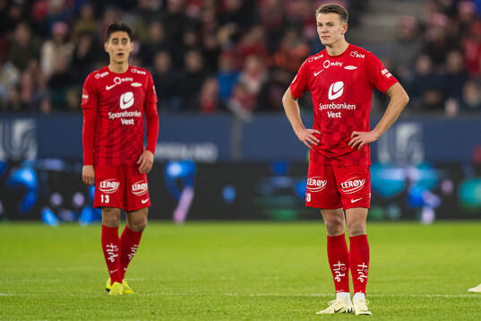 Emil Kornvig of Brann looks dejected