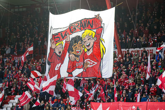 Spectators in the stands