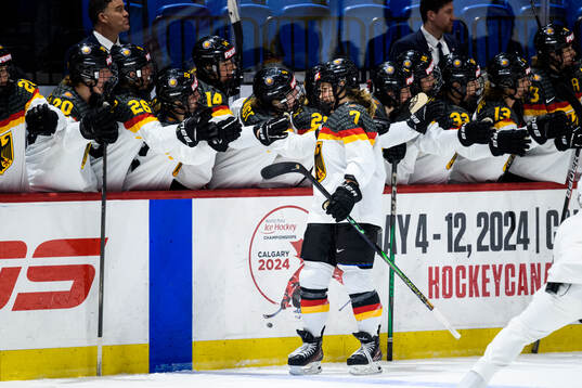 Franziska Feldmeier of Germany celebrates