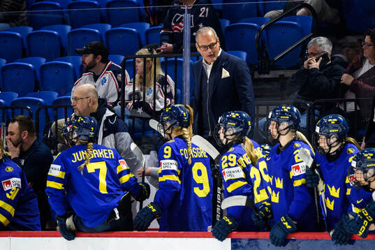 Assistant coach Andreas Spångberg of Sweden