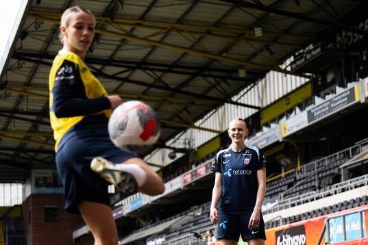 Celin Bizet Ildhusøy and Karina Sævik of the Norwegian