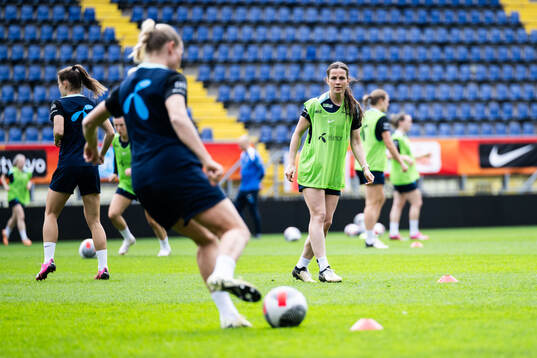 Tuva Hansen of the Norwegian women's national football team