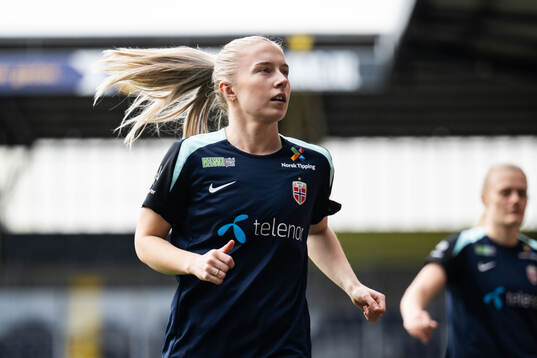 Thea Bjelde of the Norwegian women's national football team