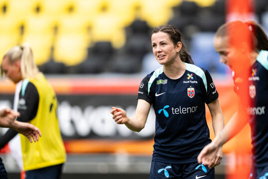 Tuva Hansen of the Norwegian women's national football team