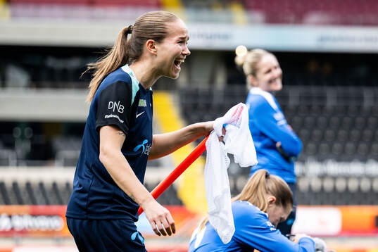 Guro Reiten of the Norwegian women's national football team