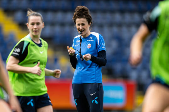 Frankie Hunter, fitness coach of the Norwegian women's