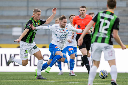 GAISs Joackim Åberg och Värnamos Gustav Engvall