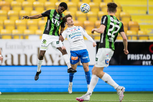 GAISs Harun Ibrahim och Värnamos Carl Johansson